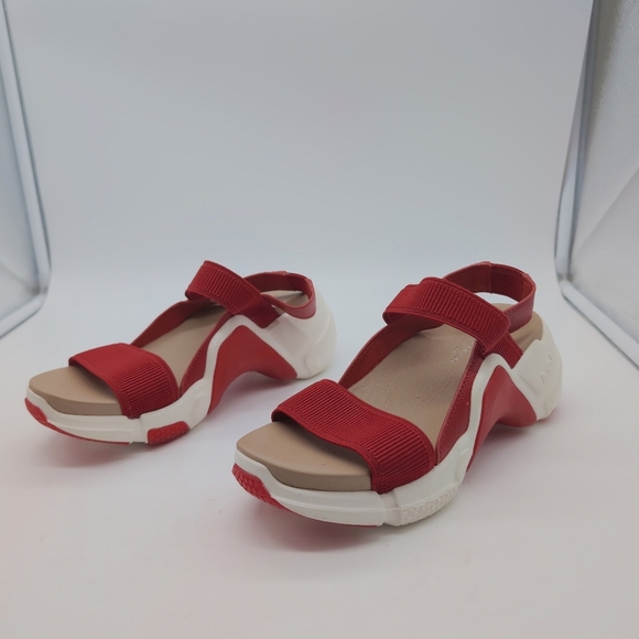 Mark Nason Los Angeles Sz 6.5 Catalina Red / White Women's Sandals - Picture 10 of 10